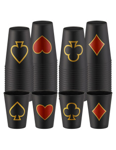 Hoolerry 72 Copas de Fiesta de Casino 9 oz Plástico Reutilizables
