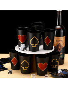 Hoolerry 72 Copas de Fiesta de Casino 9 oz Plástico Reutilizables 2