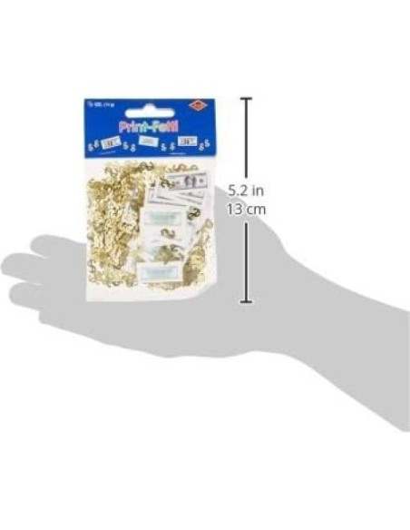 Confeti de Billetes de 100 Dólares Beistle - 3 Unidades