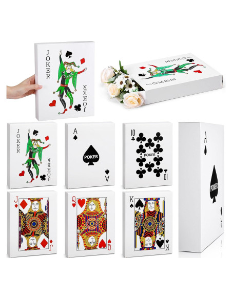 6 Cajas de Decoración de Póker Casino Noveread 27x21 cm