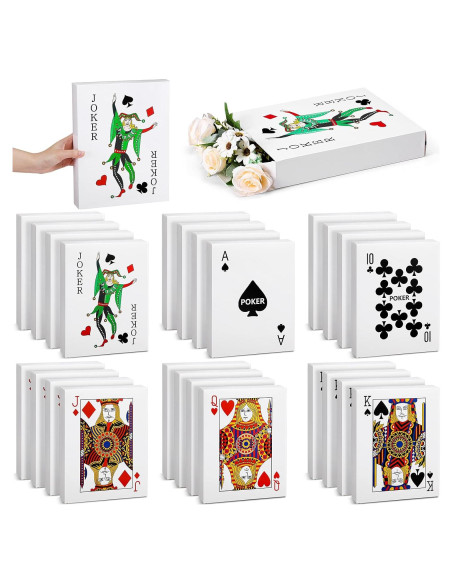 24 Cajas de Decoración de Póker Temática de Casino