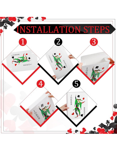 24 Cajas de Decoración de Póker Temática de Casino