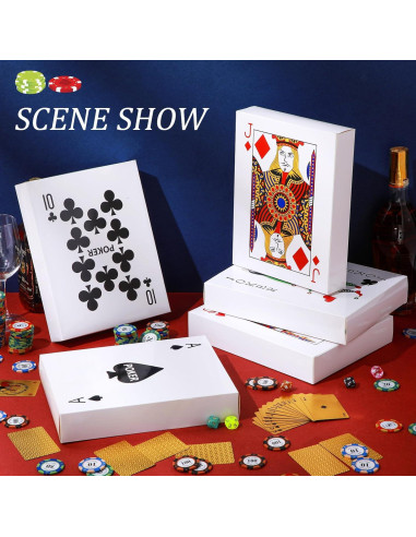 24 Cajas de Decoración de Póker Temática de Casino