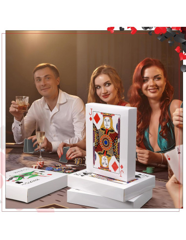 24 Cajas de Decoración de Póker Temática de Casino