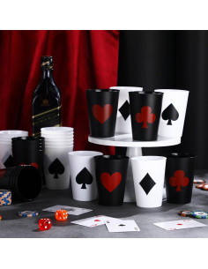 Hoolerry 72 Copas de Fiesta de Casino 266 ml Reutilizables 2