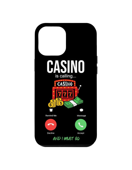 Funda iPhone 12 Pro Max Casino Llamando 19.7x12.1cm
