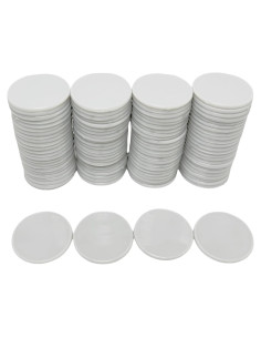 SmartDealsPro Set de 100 Fichas de Plástico 25mm con Caja Gris