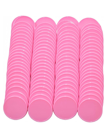 Set de 100 Contadores de Plástico Rosa SmartDealsPro 25mm