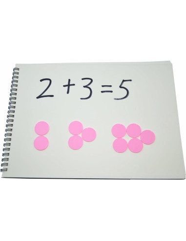 Set de 100 Contadores de Plástico Rosa SmartDealsPro 25mm