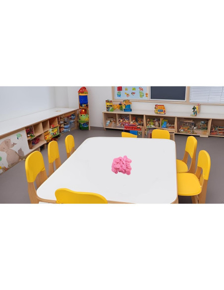 Set de 100 Contadores de Plástico Rosa SmartDealsPro 25mm