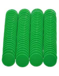 Set de 100 Fichas Plásticas 25mm SmartDealsPro Verde 2