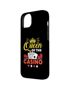 Funda para iPhone 14 Plus Amante del Casino Mujer 2