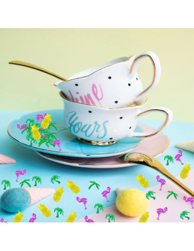 Confeti de Mesa Foil Metálico JNSAXMI Selva Tropical 1300 Pzs