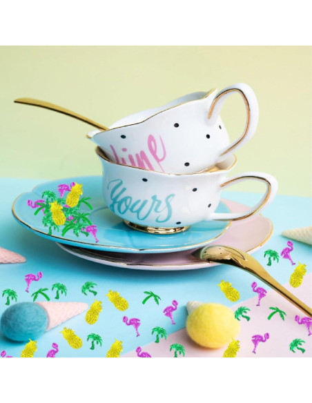 Confeti de Mesa Foil Metálico JNSAXMI Selva Tropical 1300 Pzs Confeti de Mesa Foil Metálico JNSAXMI Selva Tropical 1300 Pzs