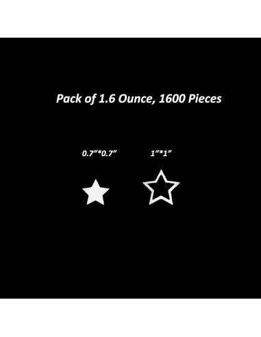 Confeti Estrella Metalizado JNSAXMI 1.78 cm 2 Tamaños