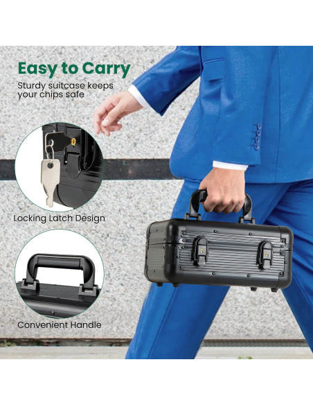 Conjunto de Fichas de Póker Goplus 300 PCS con Estuche