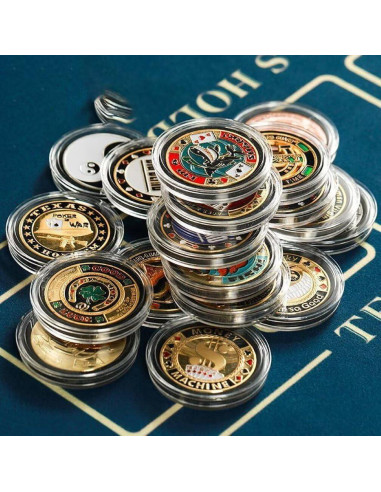 Moneda Guardián de Cartas de Póker YIQILAFADA 3 Piezas