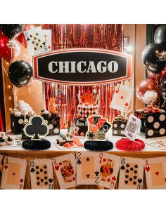 Centros de Mesa de Casino 9 Piezas Waenerec Decoración Fiesta 2