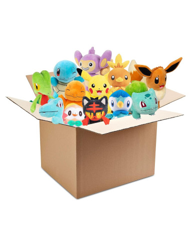 Peluche Pokémon 20 cm Caja Sorpresa 4-Pack - Licencia Jazwares