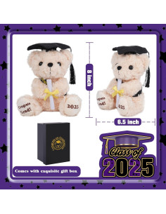 Oso de Peluche de Graduación 2025 Numyawl 20 cm - Regalo Especial 2