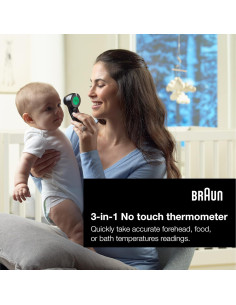 Termómetro Frontal Sin Contacto Braun Sensian 7 3-en-1 2