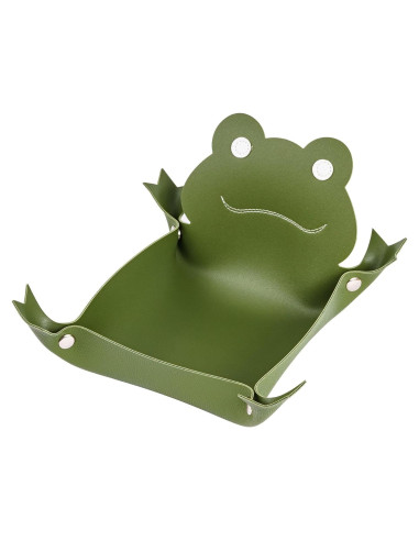 Bandeja de Dados KSNDie de Cuero Plegable Verde para D&D