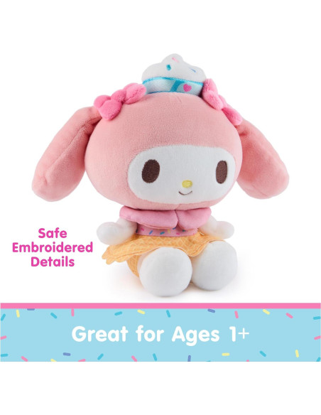 Peluche Helado My Melody GUND 15 cm Rosa/Blanco Peluche Helado My Melody GUND 15 cm Rosa/Blanco