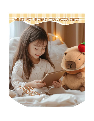 Peluche Capybara Kawaii 25.6 cm con Pan Suave para Niños