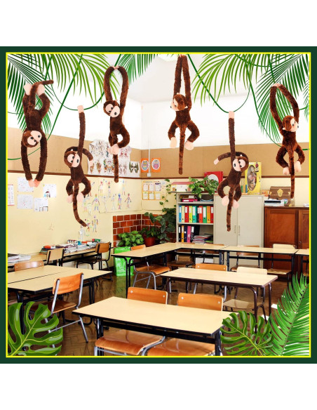 Hungdao 6 Monos de Peluche Colgantes 60 cm para Niños