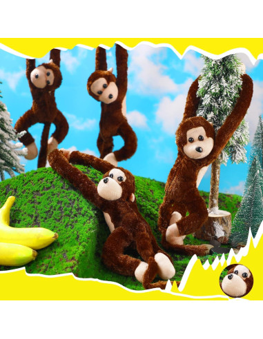 Hungdao 6 Monos de Peluche Colgantes 60 cm para Niños