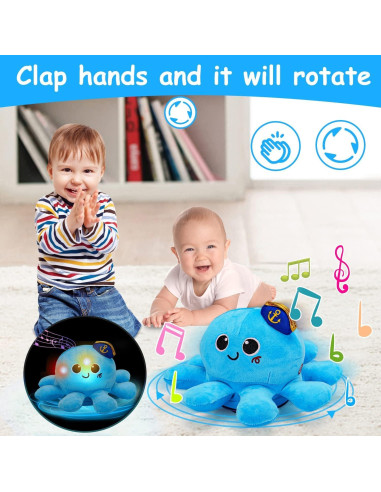 Juguete Musical Pulpo Tsomtto para Gatear y Caminar