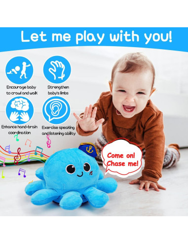 Juguete Pulpo Musical Tsomtto para Gatear y Caminar