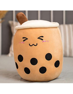 Almohada de Peluche Boba de Té VHYHCY 24 cm Ojos Cerrados 2