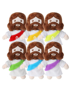 Muñecos de Peluche de Jesús Barydat - 6 Piezas Multicolor
