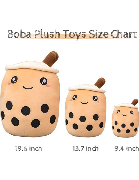 Almohada de Peluche Boba VHYHCY Grande Marrón 49.78 cm Almohada de Peluche Boba VHYHCY Grande Marrón 49.78 cm