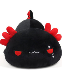 Almohada de Felpa Axolote Negra 50 cm Suave y Kawaii 2