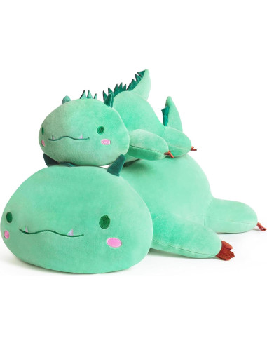 Almohada de Peluche Dinosaurio SNOWOLF 50.8 cm Verde Kawaii