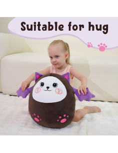 Almohada de Felpa Gato Murciélago AmyToo 35x17 cm 2