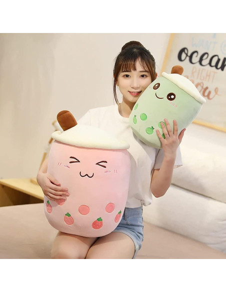 Muñeco de Peluche Boba VHYHCY Taza de Leche Rosa 24 cm Muñeco de Peluche Boba VHYHCY Taza de Leche Rosa 24 cm