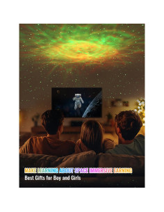 Proyector de Estrellas Astronauta RT008 33 Efectos Luz LED 2