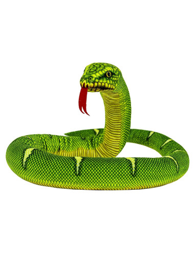 Juguete de Peluche Serpiente YOHAKI 150 cm Verde Realista