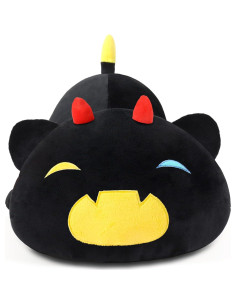 Almohada de Peluche Gato Negro SNOWOLF 50 cm Suave 2