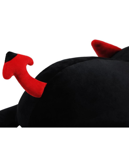 Gato Negro de Peluche SNOWOLF 50 cm Suave y Kawaii Gato Negro de Peluche SNOWOLF 50 cm Suave y Kawaii