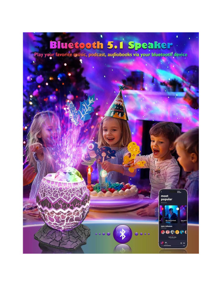 Proyector Galáctico Rossetta Luz Nocturna 16x16 cm Bluetooth Proyector Galáctico Rossetta Luz Nocturna 16x16 cm Bluetooth