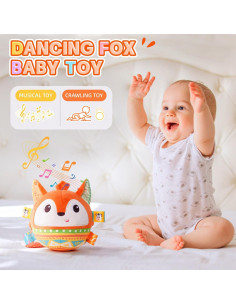 Juguete Musical de Peluche Koty Zorro Naranja 0-8 Años 2