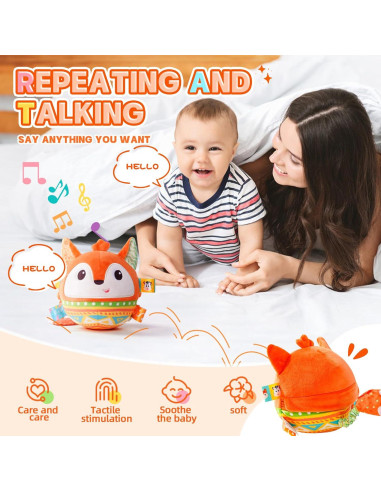 Juguete Musical de Peluche Koty Zorro Naranja 0-8 Años