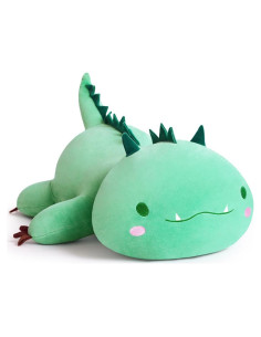Almohada de Peluche Dinosaurio SNOWOLF Verde 30 cm Suave