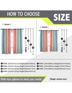 Cortina Opaca Anytime Arcoíris 1 Panel 132x160 cm 2