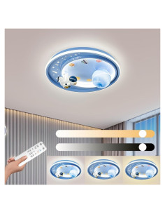 Luz de Techo LED Regulable Dayaerya Astronauta 62W Azul