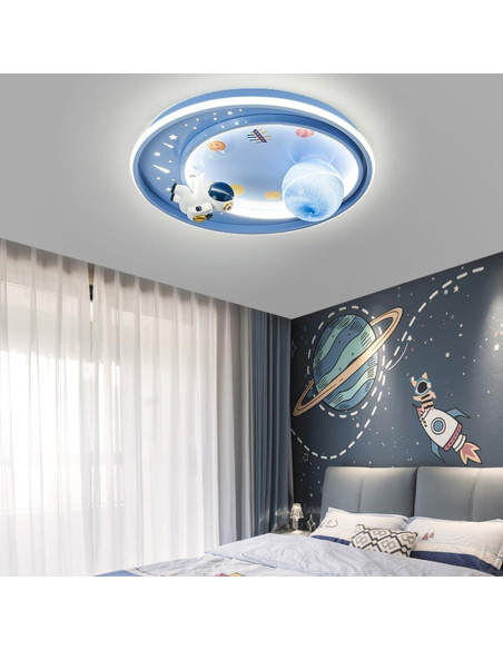 Luz de Techo LED Regulable Dayaerya Astronauta 62W Azul